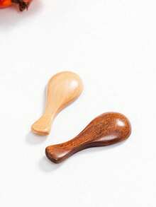 3pcs/Set Wooden Ice Cream Spoons, Suitable For Tea, Milk Powder, Ice Cream, Desserts, Small Spoons, Rice Spoons, Spatulas, Jam Spoons - Multicolor - View 9
