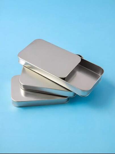 1 hộp thiếc sắt, hộp đựng kẹo, hộp đựng đồ mini, hộp đựng đồ di động, hộp đựng đồ bằng kim loại, đồ dùng gia đình, hộp sắt nhỏ có nắp trượt, hộp thiếc nhỏ gọn đựng trang sức, kẹo, thuốc.