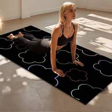 1pc 71*22inch Yoga Mat, Various Floral Patterns Available - Non-Slip Durable Extra Wide & Thick Fitness Mat, Home & Professional Beginner Yoga Training Mat - Multicolor - View 1