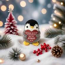 1PC 灰色手企鹅 可爱的手工钩织企鹅：柔软精致的企鹅，完美地表达了你女儿的关爱。 - 彩色 - 查看 7