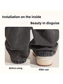 Clips invisibles y sin costuras para pantalones - Clips ajustables y antideslizantes adecuados para vaqueros, pantalones de pierna ancha, recorte de tela - Clips de plástico con agarre fuerte - multicolor - Ver 7