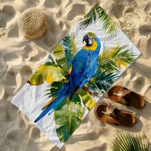 1pc Parrot Beach Towel, Super Soft Microfiber Extra Large Beach Blanket, Super Absorbent Bath Towel, Suitable For Travel, Swimming Pool, Diving, Surfing, Yoga, Camping, Available In Multiple Sizes, Beach Accessories For Beach, Pool, Travel, Camping, Yoga - Birds - View 17