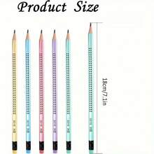 5/12/25/40/60pcs/Set HB Triangular Pencils, Cartoon Creative Writing Pencils - Multicolor - View 7