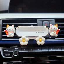 yucen 2026 New Cute Cat Car Phone Holder, Air Vent Mount Navigation Bracket Accessories - A - View 10