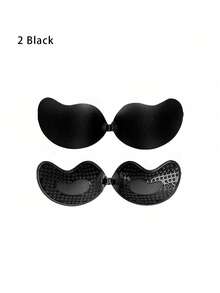 2片隐形胸罩花瓣，无肩带聚拢文胸，可重复使用的自粘胸罩罩杯，适合露背连衣裙，夏季婚礼内衣 - 彩色 - 查看 14