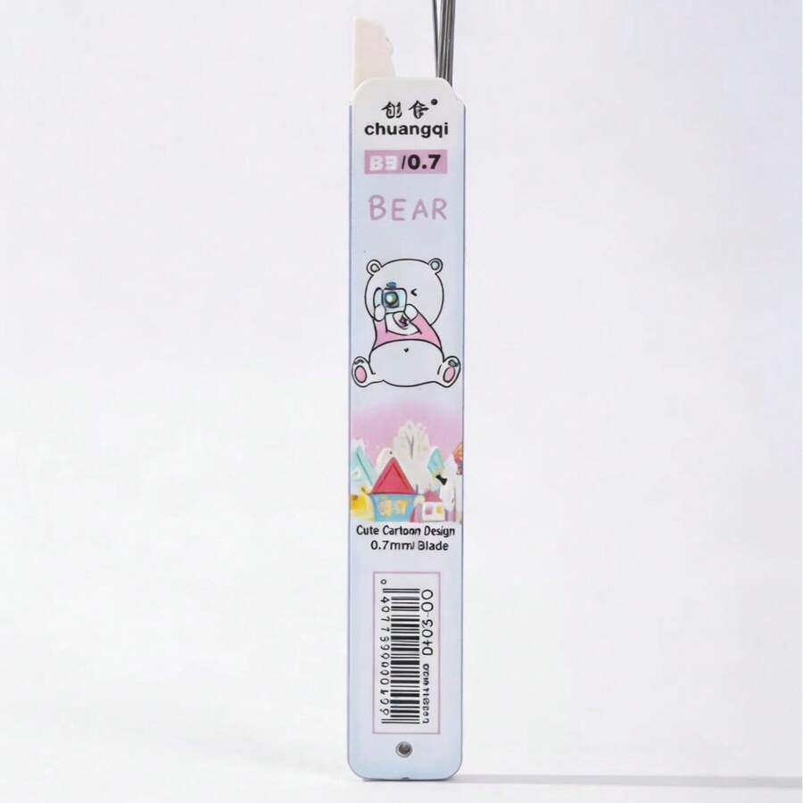 Hộp 40 ruột bút chì tự động 0.5/0.7mm, ruột bút chì 2B. Văn phòng phẩm học tập, viết và vẽ cho học sinh, đồ dùng gia đình, quà tặng tựu trường, đồ dùng văn phòng phẩm cho mùa tựu trường. - Hình chữ nhật - Xem 1