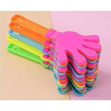 100个迷你拍板，长9.5厘米/3.74英寸，宽5厘米/1.97英寸，适用于节日、生日、圣诞派对、新年礼物、圣诞袜填充物、节庆活动，塑料派对拍板，为您的派对增添欢乐和节日气氛 - 彩色 - 查看 7