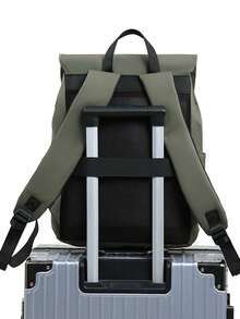 1个新款简约大容量商务旅行笔记本电脑背包，男士日常通勤大学生背包 - 彩色 - 查看 9