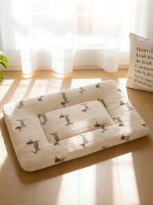 Thảm lót giường cho thú cưng in hình chó hoạt hình, dành cho chó mèo và các động vật nhỏ, mềm mại, êm ái, thích hợp cho mùa xuân hè, có thể giặt, hai mặt, dùng được cho mọi mùa, dùng cho lồng hoặc giường sofa. - Nhiều màu - Xem 9