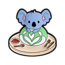 Cute Cartoon Koala Enamel Badge Set - Coffee Mug Shaped With Slogan For Medical Staff, Interesting Creative Brooch Badge Suitable For Backpacks And Bags Decoration, Anime Badges, Holiday Gifts, Jacket Badges, Cute Core, Nurse ID Card Holder, Various Styles Of Clothing Accessories, Badges, Metal Badge Gifts Holiday Clothes Hats Accessories Brooches - one-size - View 12