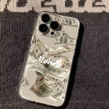 A Clear TPU Phone Case With A US Dollar Pattern Design. - Transparent - View 4