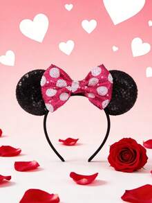 2026 Cute Princess Girl Birthday Party Mouse Ear Headband - Multicolor - View 9