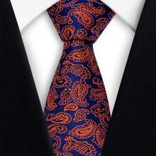 1 chiếc cà vạt nam bằng polyester in họa tiết retro, họa tiết hình học trừu tượng thủ công, phong cách đường phố hip-hop thường ngày, cà vạt dệt hoa nhỏ. - Nhiều màu - Xem 21