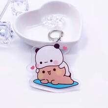Creative 2D Acrylic Keychain, Cartoon Anime DIY Personalized Bag Pendant Accessory - View 2