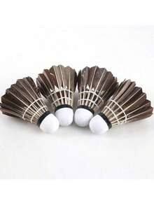 1PC Wind Resistant Black Badminton Goose Feather Learning Badminton Entertainment Training Competition Foam Head High-Quality Barreled Badminton - Multicolor - View 6