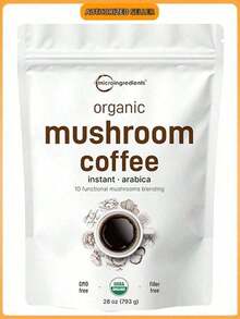 Minimal-Premium Organic Arabica Mushroom Coffee - 10-In-1 Formula With Lion's Mane, Chaga, Reishi |     28 Ounce 317 Servings - Coffee Brown - View 1