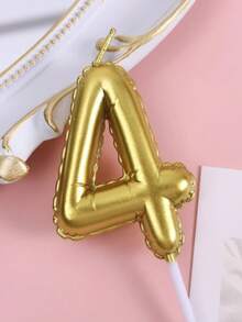 1件金色花卉裝飾 手繪生日數字0-9生日蠟燭 生日蛋糕裝飾 生日派對裝飾 適用於生日、週年紀念、性別揭曉派對、單身女派對、畢業典禮 - 金色 - 查看 16