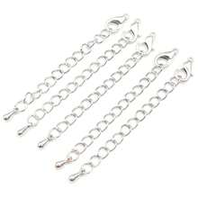 10pcs 50/70mm Length Extended Extension Tail Chains With Lobster Clasps Connector For Necklace Bracelet DIY Jewelry Making Findings Accessories - Tail Chain - View 5