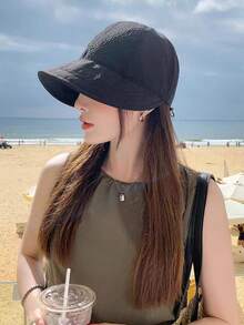 新款时尚休闲百搭华夫格渔夫帽，女士春夏遮阳帽，时尚防晒 - 華夫格 - 查看 5