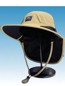 Sombrero de cubo con protección UV para el cuello, sombrero de sol para hombre, adecuado para actividades al aire libre como senderismo y pesca en verano - A - Ver 10