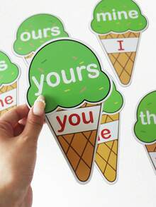 hoojojo 29 thẻ ghép đại từ hình kem cho trẻ em, trò chơi học ngữ pháp tiếng Anh ép nhựa, dụng cụ hỗ trợ giảng dạy, hoạt động tương tác trong lớp học, đồ dùng văn phòng phẩm giáo dục, công cụ học tập cho giáo viên mùa tựu trường. - Nhiều màu - Xem 7