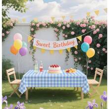 2 Pack Blue Gingham Tablecloth Disposable 54 X 108 Inch Blue And White Plaid Plastic Table Cloth Disposable Rectangle Table Cover For Party Birthday Picnic Checkered Tablecloths - Blue Gingham Tablecloth - 查看 4