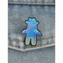 QIHOO Cartoon Bubble Buddy Enamel Pin Classic Anime Character Peripheral Novelty Funny Brooch Lapel Badge Jewelry Gift For Friends - 彩色 - 查看 11