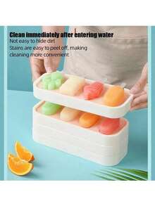 1pc Silicone Pudding/Ice Cream Mold - Cartoon Shaped (Animals, Fruits) Home Ice Cream Maker, Lightweight & Easy To Use, Essential For Summer - Multicolor - View 9