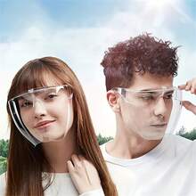 Transparent/Clear Fashion Glasses, Unisex, Lightweight Design, Suitable For Painting, Daily Wear, Party Photo Props - View 3