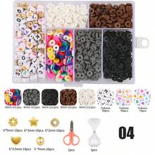 1620 Pcs Clay Beads, String Beads For Jewelry Making, Heishi String Friendship Bracelet Making Set With Pendant Letter Gold Beads, Lady Party Birthday Gift (6mm) - Multicolor - View 12