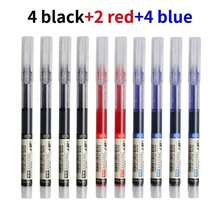 10 Colored Gel Pens. Quick-Drying, High-Capacity, 0.5mm Tip, Suitable For Students, Note-Taking, Marking, Drawing, And More. DVAS - 4 Black 4 Blue 2 Red - View 12