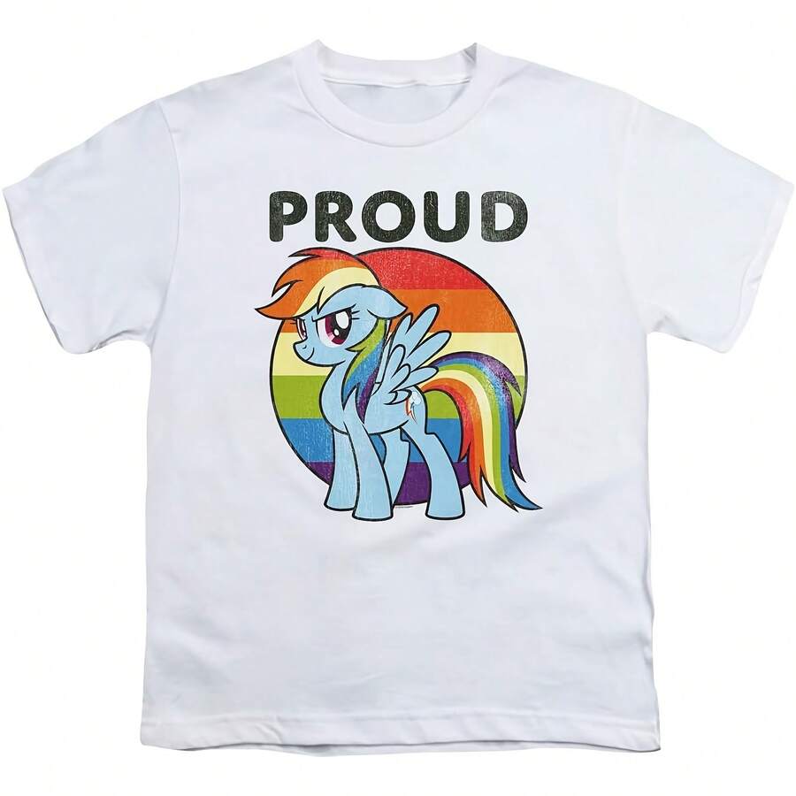 T-Shirt Proud White All Seasons,220g Pure Cotton Single-Sided Printed Crew Neck Short-Sleeved T-Shirt,Unisex Top,Base Layer - 顏色7 - 查看 1