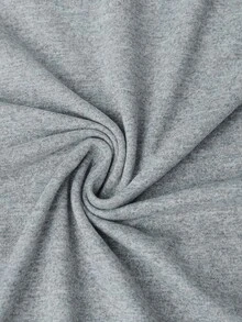 Camiseta de manga corta con cuello redondo y estampado casual para niños y adolescentes, top de verano - Gris Claro - Ver 6