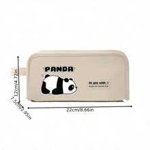 熊猫可爱大容量铅笔盒，便携式文具包，旅行洗漱包，笔筒，马克笔收纳盒，化妆包，桌面收纳包，可水洗文具礼盒，返校必备 - 多色 - 查看 11