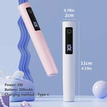 Đèn UV mini, máy sấy móng tay LED cầm tay sạc USB, thích hợp cho sơn gel, bộ 2 trong 1 gồm đèn và cáp dữ liệu, nhỏ gọn và trang nhã, món quà hoàn hảo. - Nhiều màu - Xem 3