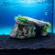 带人工露台遮蔽的装饰性水族箱 - 适用于爬行动物、鱼类、乌龟、青蛙和陆龟 - A - 查看 8