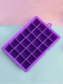 1 khay làm đá viên bằng silicon mềm, 15/24 ô, khuôn đá dễ lấy đá ra, máy làm đá đồ uống - Xem 4