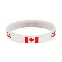 2026 World Cup Fan Silicone Wristband, Canada & Mexico National Flag Football Cheering Bracelet - Multicolor - View 8