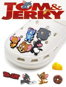TOM AND JERRY. Tom And Jerry Shoe Charms For PVC Cartoon Characters Mouse Cat Jerry Decorations Wholesale - Multicolor - View 1