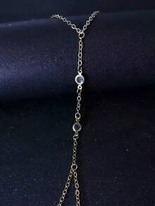 1件装时尚优雅串珠手链，女士戒指手链金色首饰，简约不锈钢防水手链，时尚配饰礼品 - 馬眼 - 查看 8