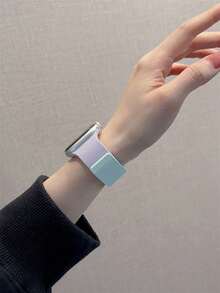 1条男女通用荔枝纹硅胶磁吸表带,兼容 42mm、38mm、40mm、41mm、44mm、45mm、46mm、49mm,时尚智能手表替换表带,适用于Series Ultra2、Ultra SE2、SE 11、10、9、8、7、6、5、4、3、2、1 - 彩色 - 查看 5