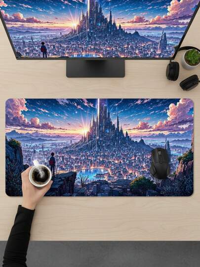 Large Gaming Mouse Pad, Suitable As Keyboard Mat, Desk Mat Or Book Stand, Ideal For Gamers, Office And Dorm Use, Computer, Office And Gaming Environment, Gift For Gamers, Compatible With Mouse And Trackball