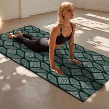 1pc 71*22inch Yoga Mat, Various Floral Patterns Available - Non-Slip Wear-Resistant Extra Wide & Thick Fitness Mat, Home & Professional Beginner Yoga Training Mat - Multicolor - View 2