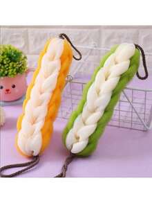 Unisex Exfoliating Bath Towel, Loofah Sponge, Bathing Ball, Shower Scrubber, Thick Mesh Shower Pouf, Durable Back Scrubber - Bath Strip - View 3