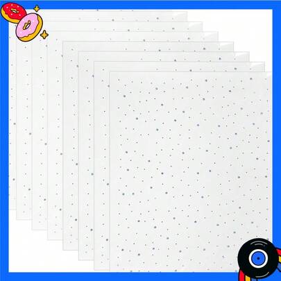 8-Pack Iron-On Rhinestone Sheets For Clothing Crystal Heat Transfer Decals For DIY Jackets, Jeans, Hats Glitter Bling Patches For Heat Press Application On Apparel(2mm & 3.5mm Mixed Sizes)