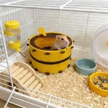 可爱仓鼠窝，温泉风格仓鼠窝，仓鼠藏身处，温暖窝，季节性仓鼠用品，小型动物舒适冬季庇护所，适用于仓鼠、小鼠、侏儒仓鼠和其他小型动物 - 查看 5