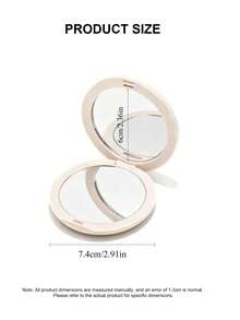 Dior Gương cầm tay/gương trang điểm nhỏ gọn hình trái tim màu trắng - trắng - Xem 7
