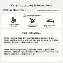 1件高端优雅水滴形蓝钻吊坠猫眼石串珠手链，时尚单品，适合女性日常佩戴、周年纪念、生日、节日礼物 - 彩色 - 查看 7