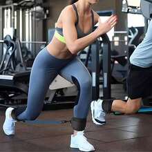 Adjustable Ankle Strap, 3 Different Resistance Levels Ankle Resistance Bands - Multicolor - View 3