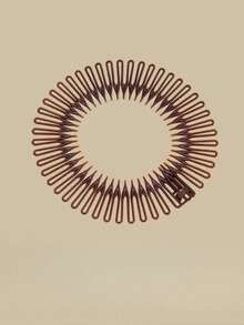 1 Stück/2 Stücke Runder Kunststoff Haargummi mit Elastik, Haarreif zum Fixieren von Spliss, Haaraccessoire für Frauen, einfarbiger minimalistischer Haarreif, für den täglichen Gebrauch, unsichtbarer elastischer Haarkamm - transparenter Spliss-Stylinghelfer mit griffigem Griff, erfüllt die täglichen Frisurbedürfnisse von Frauen - geeignet für Friseursalons, Haarreif-Schönheitsaccessoires für Zuhause - Verschiedenfarbig - Übersicht 7